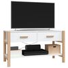vidaXL Mueble para TV madera contrachapada blanco 82x38x45 cm