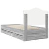 vidaXL Estructura de cama Gris Sonoma 75 x 190 cm Madera Ingenieril