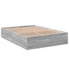 vidaXL Estructura de cama madera de ingenier&iacute;a gris Sonoma 140x200 cm