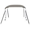 vidaXL Toldo bimini de 2 arcos gris 180x150x110 cm