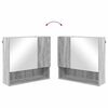 vidaXL Juego de muebles de ba&ntilde;o con caj&oacute;n con puerta 4 pcs Gris Sonoma
