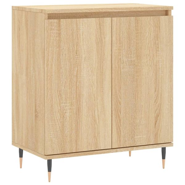 vidaXL Aparador de madera contrachapada roble Sonoma 60x35x70 cm
