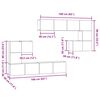 vidaXL Unidades de TV 4 pcs Madera Vieja Madera contrachapada