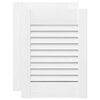 vidaXL Puerta de armario de lamas 2 uds blanco 39,5x29,5 cm