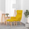vidaXL Sill&oacute;n de relax con taburete terciopelo amarillo mostaza