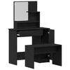vidaXL Conjunto de Mesa de Tocador con caj&oacute;n 2 pcs Roble Negro