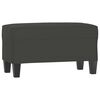 vidaXL Banco de tela de microfibra gris oscuro 70x35x41 cm