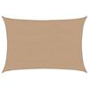vidaXL Toldo de vela HDPE gris taupe 160 g/m&sup2; 5x7 m