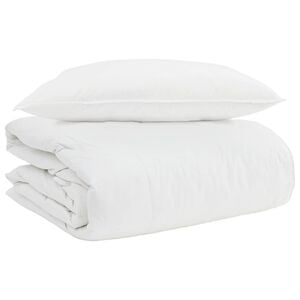 vidaXL Duvet 2 en 1 con almohada 2 uds. Pluma de pato