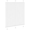 vidaXL Estor Plisado blanco 120x100 cm Tela Ancho 119,4 cm Poli&eacute;ster