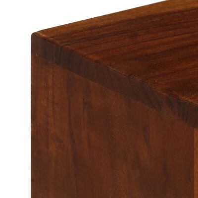 vidaXL Mueble para TV con 3 cajones madera maciza acacia 110x35x50 cm