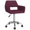vidaXL Sillas de comedor giratorias 6 unidades tela morada