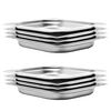 vidaXL Bandejas Gastronorm 8 unidades GN 1/2 40 mm acero inoxidable