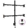 vidaXL Soporte para monitor acero negro VESA 75/100 mm