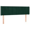 vidaXL Cabecero de terciopelo verde oscuro 147x16x78/88 cm