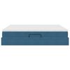 vidaXL Cama con almacenamiento y colch&oacute;n Azul Oscuro 200 x 200 cm