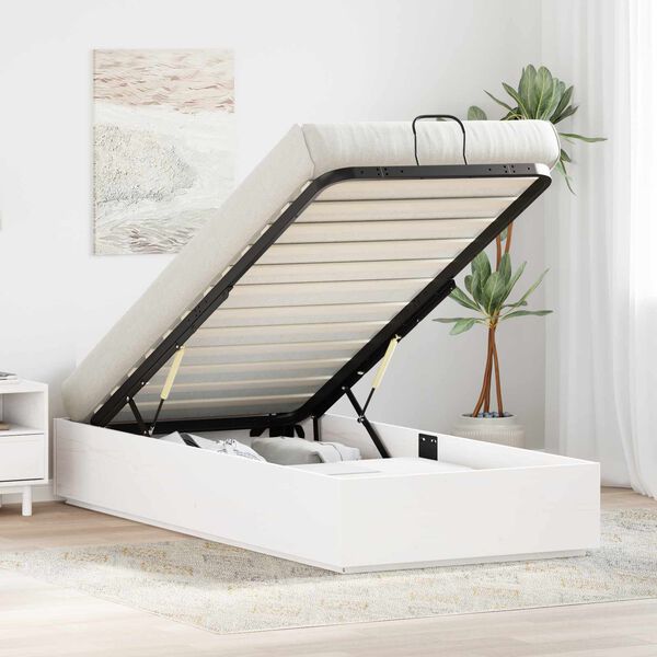 vidaXL Estructura de Cama Ottoman 80 x 200 cm Pino macizo