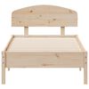 vidaXL Estructura de cama sin colch&oacute;n madera maciza de pino 90x190 cm