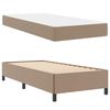 vidaXL Estructura de cama con colch&oacute;n Capuchino 90 x 200 cm tela