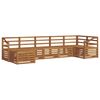 vidaXL Conjunto de sof&aacute;s de exterior 7 uds. Natural