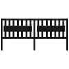 vidaXL Cabecero de cama madera maciza de pino negro 205,5x4x100 cm
