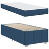 vidaXL Estructura de cama con colchón Azul 90 x 200 cm tela