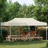 vidaXL Carpa pleglable Pop-up 3x6 m blanco crema