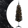 vidaXL &Aacute;rbol de Navidad artificial estrecho con bolas 120 cm 150 LED