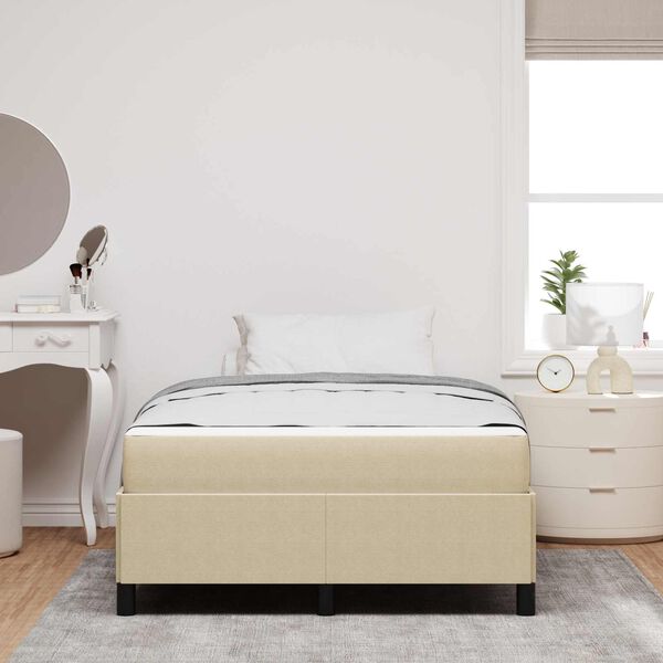 vidaXL Estructura de cama Verde Claro Gris 120 x 200 cm tela