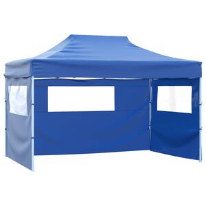 vidaXL Carpa de Fiesta Azul 280 x 410 x 315 cm Tela Oxford