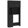 vidaXL Mueble para lavadora madera de ingenier&iacute;a negro