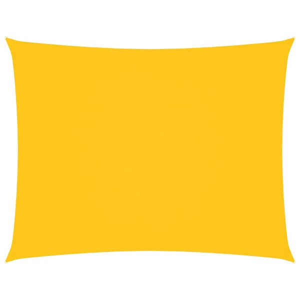 vidaXL Toldo de vela rectangular de tela oxford amarillo 2x3 m