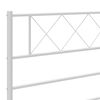 vidaXL Estructura cama sin colch&oacute;n con estribo metal blanco 120x200 cm
