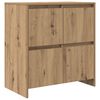 vidaXL Aparador 2 pcs Roble artesanal 70 x 41 x 75 cm