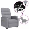 vidaXL Sill&oacute;n de masaje el&eacute;ctrico tela gris claro