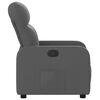 vidaXL Sill&oacute;n reclinable de tela gris oscuro