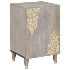 vidaXL Mueble de Cuarto de Ba&ntilde;o con puerta Gris 38 x 33 x 58 cm
