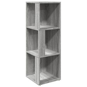 vidaXL Mueble de esquina madera contrachapada gris Sonoma 33x33x100 cm
