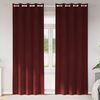 vidaXL Cortinas opacas 2 pcs Rojo vino 140 x 225 cm Terciopelo