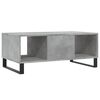 vidaXL Mesa de centro madera contrachapada gris hormigón 90x50x36,5 cm