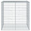 vidaXL Cesta gaviones con cubierta hierro galvanizado 100x100x100 cm