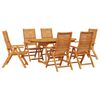 vidaXL Conjunto de Comedor de Jard&iacute;n 7 uds. Marr&oacute;n