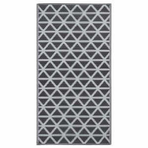 vidaXL Alfombra de exterior ARAKIL negra 120x180 cm PP