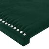 vidaXL Cabecero con orejas de terciopelo verde oscuro 83x23x118/128 cm