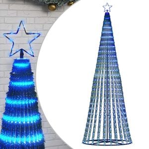 vidaXL &Aacute;rbol de Navidad LED 475 LEDs azul 247 cm