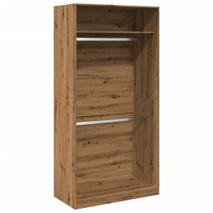 vidaXL Armario de madera de ingenier&iacute;a roble artesanal 100x50x200 cm