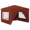 vidaXL Carpa Plegable para Fiestas 290 x 290 x 245 cm Terracota