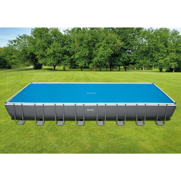 Intex Cubierta de piscina solar de polietileno azul 960x466 cm