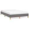 vidaXL Estructura de cama sin colch&oacute;n tela gris oscuro 120x200 cm