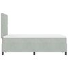 vidaXL Cama tipo Box Spring Gris Claro 120 x 190 cm Terciopelo